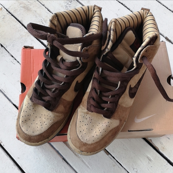 Authentic Nike Dunk High Shima Shima2 rare brown - Picture 1 of 15